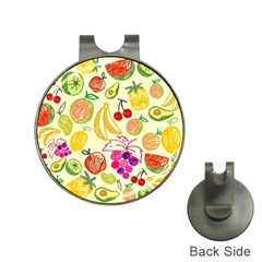 Cute Fruits Pattern Hat Clips With Golf Markers by paulaoliveiradesign