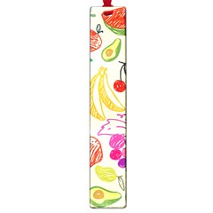 Cute Fruits Pattern Large Book Marks by paulaoliveiradesign