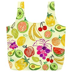 Cute Fruits Pattern Full Print Recycle Bags (l)  by paulaoliveiradesign