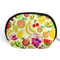 Cute Fruits Pattern Accessory Pouches (medium)  by paulaoliveiradesign