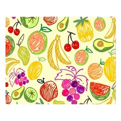 Cute Fruits Pattern Double Sided Flano Blanket (large)  by paulaoliveiradesign