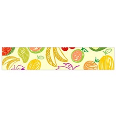 Cute Fruits Pattern Small Flano Scarf by paulaoliveiradesign