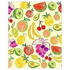 Cute Fruits Pattern Drawstring Bag (small) by paulaoliveiradesign