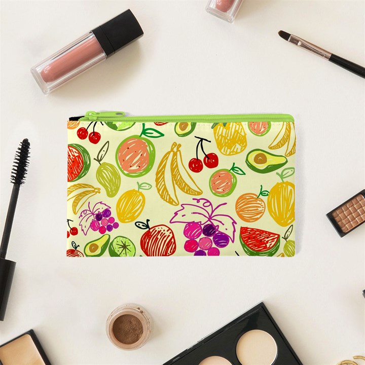 Cute Fruits Pattern Cosmetic Bag (XS)