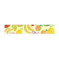 Cute Fruits Pattern Flano Scarf (mini) by paulaoliveiradesign