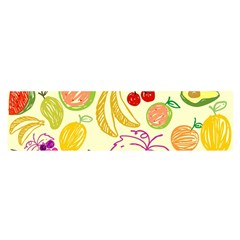 Cute Fruits Pattern Satin Scarf (oblong) by paulaoliveiradesign