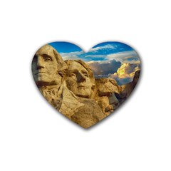 Monument President Landmark Heart Coaster (4 Pack)  by Celenk