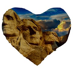 Monument President Landmark Large 19  Premium Heart Shape Cushions by Celenk