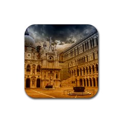 Palace Monument Architecture Rubber Coaster (Square) 