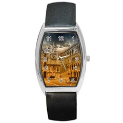 Palace Monument Architecture Barrel Style Metal Watch