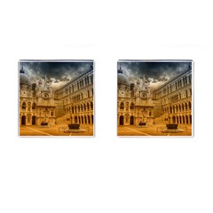 Palace Monument Architecture Cufflinks (Square)