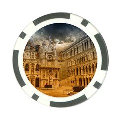 Palace Monument Architecture Poker Chip Card Guard