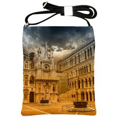 Palace Monument Architecture Shoulder Sling Bags by Celenk