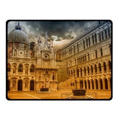 Palace Monument Architecture Double Sided Fleece Blanket (Small) 