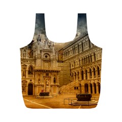 Palace Monument Architecture Full Print Recycle Bags (m)  by Celenk