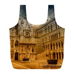 Palace Monument Architecture Full Print Recycle Bags (l)  by Celenk