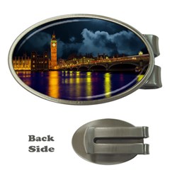 London Skyline England Landmark Money Clips (oval)  by Celenk