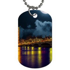 London Skyline England Landmark Dog Tag (two Sides) by Celenk