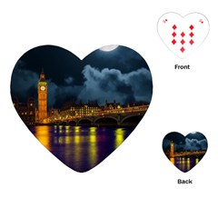 London Skyline England Landmark Playing Cards (heart)  by Celenk