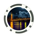 London Skyline England Landmark Poker Chip Card Guard Front