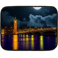 London Skyline England Landmark Fleece Blanket (mini) by Celenk