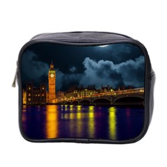 London Skyline England Landmark Mini Toiletries Bag 2-side by Celenk