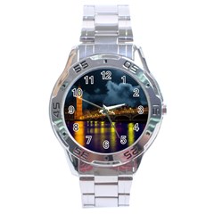 London Skyline England Landmark Stainless Steel Analogue Watch by Celenk