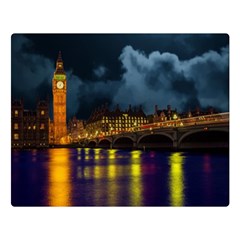 London Skyline England Landmark Double Sided Flano Blanket (large)  by Celenk