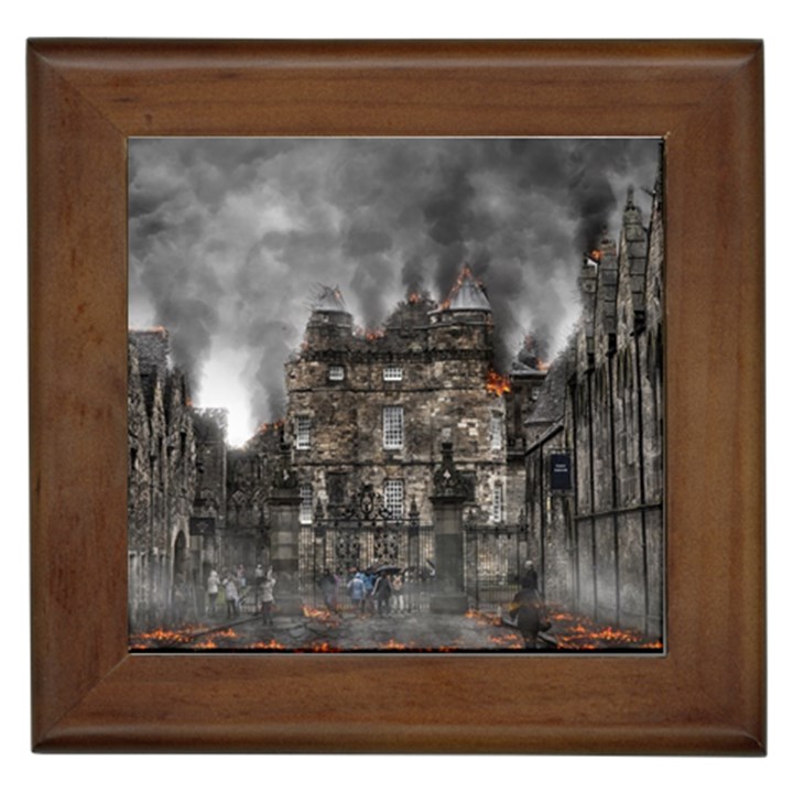 Armageddon War Apocalypse Framed Tiles