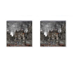 Armageddon War Apocalypse Cufflinks (square) by Celenk