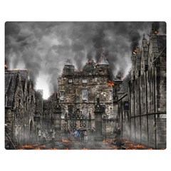 Armageddon War Apocalypse Double Sided Flano Blanket (medium)  by Celenk