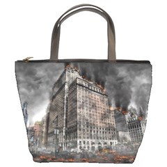 World War Armageddon Destruction Bucket Bags by Celenk