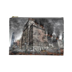 World War Armageddon Destruction Cosmetic Bag (large)  by Celenk