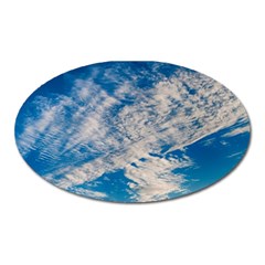 Clouds Sky Scene Oval Magnet by Celenk