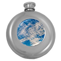 Clouds Sky Scene Round Hip Flask (5 Oz) by Celenk