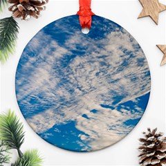 Clouds Sky Scene Round Ornament (two Sides) by Celenk