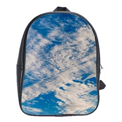 Clouds Sky Scene School Bag (large) by Celenk