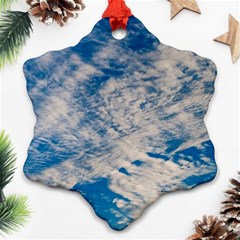 Clouds Sky Scene Ornament (snowflake) by Celenk