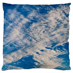 Clouds Sky Scene Large Cushion Case (one Side) by Celenk