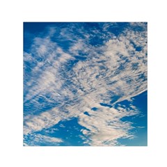 Clouds Sky Scene Small Satin Scarf (square) by Celenk