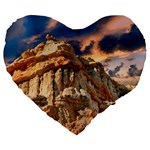 Canyon Dramatic Landscape Sky Large 19  Premium Heart Shape Cushions Front