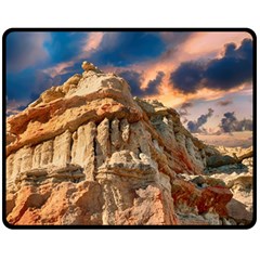 Canyon Dramatic Landscape Sky Double Sided Fleece Blanket (medium)  by Celenk