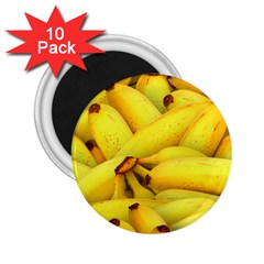 Yellow Banana Fruit Vegetarian Natural 2.25  Magnets (10 pack) 