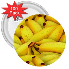 Yellow Banana Fruit Vegetarian Natural 3  Buttons (100 pack) 