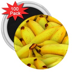 Yellow Banana Fruit Vegetarian Natural 3  Magnets (100 pack)