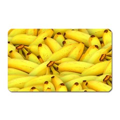 Yellow Banana Fruit Vegetarian Natural Magnet (Rectangular)