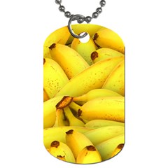 Yellow Banana Fruit Vegetarian Natural Dog Tag (One Side)