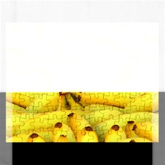 Yellow Banana Fruit Vegetarian Natural Rectangular Jigsaw Puzzl