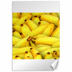 Yellow Banana Fruit Vegetarian Natural Canvas 12  x 18  