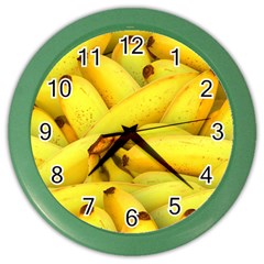 Yellow Banana Fruit Vegetarian Natural Color Wall Clocks